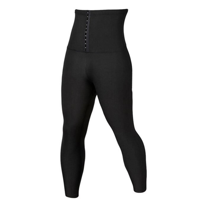 Fitness Pants Body Shaper Sauna Slimming Leggings for Gym Yoga S or M Black