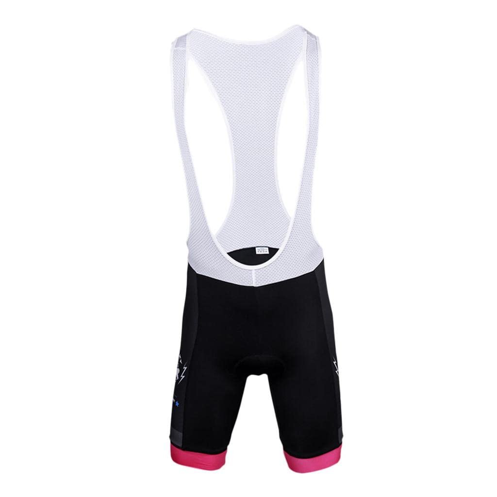 LOSA Mens Quick Dry Cycling Bib Shorts Padded Bike Wear Cycling Tights Shorts L