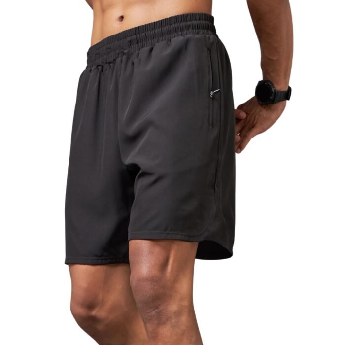 Shorts for Men | Gym and Home wear Short | Running and Workout Activewear Shorts | Quick Dry and Breathable | Gym halfpant | Dri fit | Sweatproof and Adjustable (in, Alpha, Regular, Black)