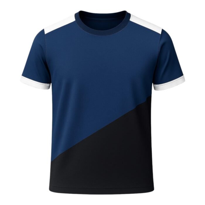 Kid's Athletic T-Shirt | Ultra-Breathable, Moisture-Wicking Polyester Jersey Designed for Energetic Running, Active Sports, and Everyday Play (10-11 Years, Navy Blue)