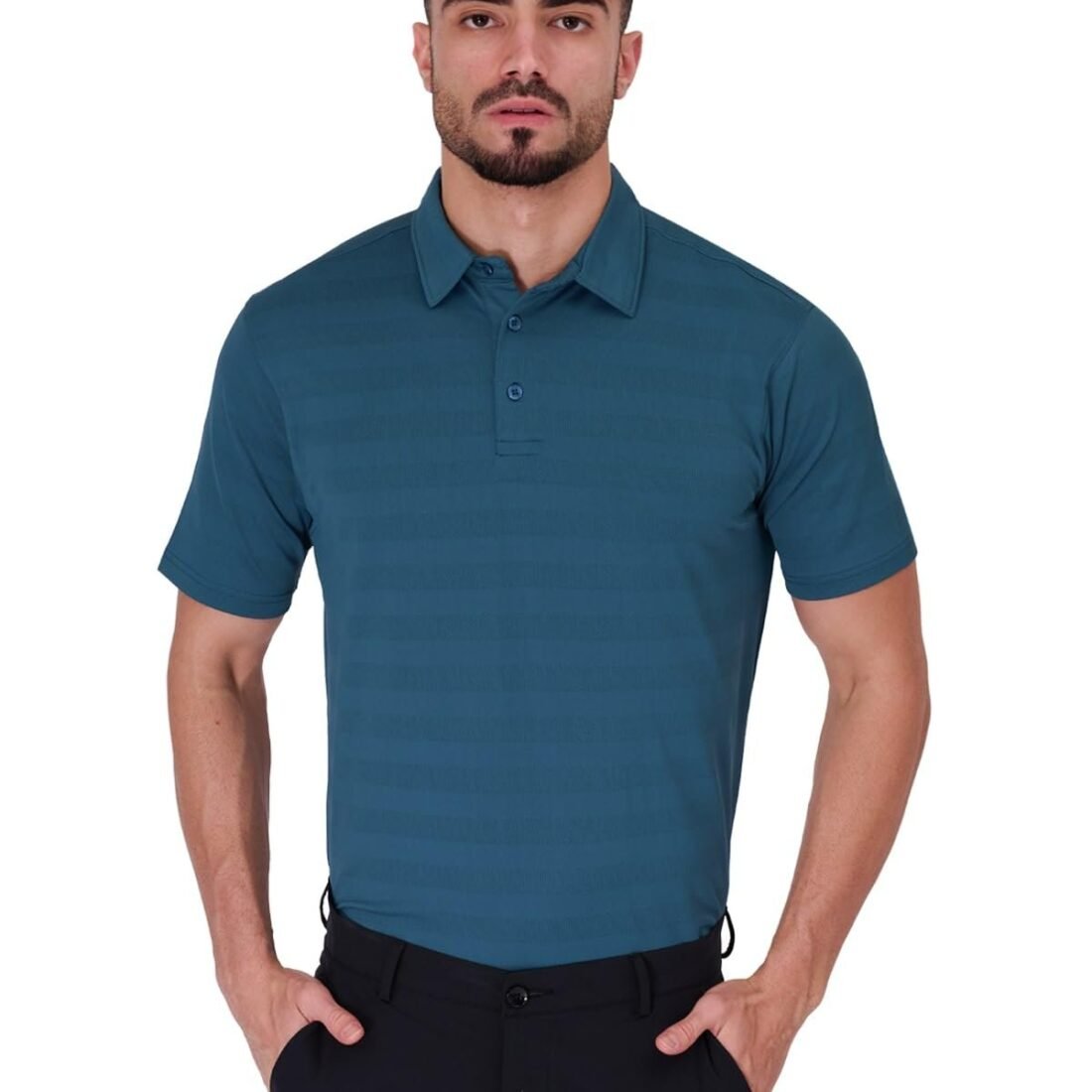 Men Golf Polo - Lagoon Blue (in, Alpha, Regular, Lagoon Blue)
