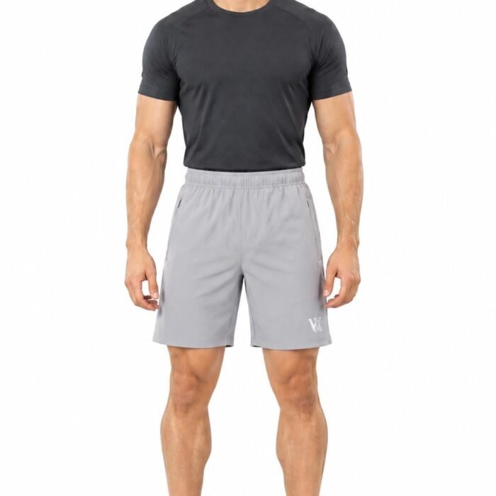 Sports Shorts for Men Training Gym Shorts Running Badminton Grey M