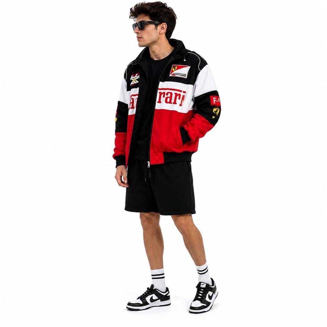 F1 Racing Jacket for men – Biker Bomber Full-Zip Hooded Streetwear Jacket