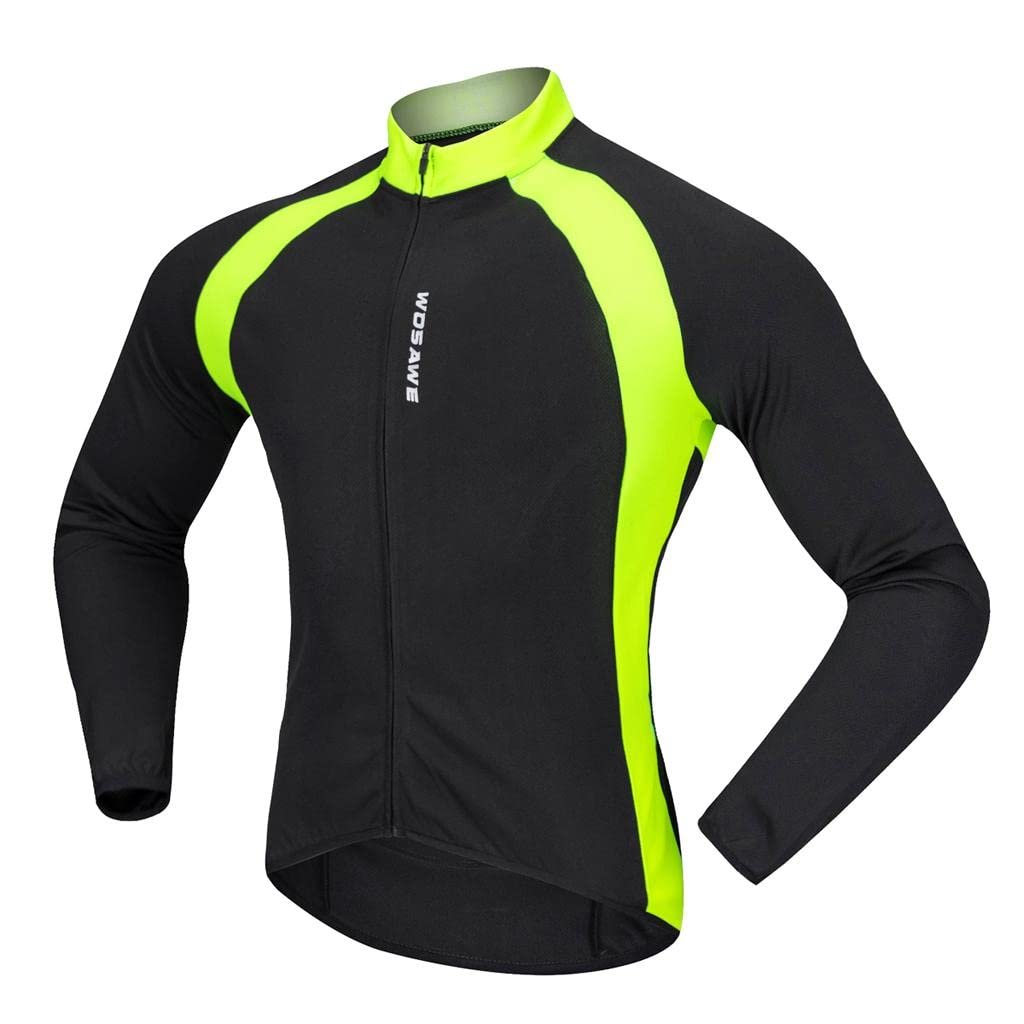 ZOOMELLA Cycling Jersey Long Sleeve Bike Bicycle Shirt Cycling Clothing Top XXL Black|Sporting Goods |Jerseys