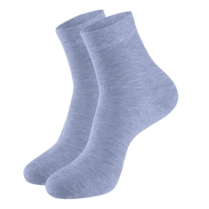 (Pack of 1 Pair = 2 Socks Men Boys Cotton Grey Ankle Length Sports Socks Cricket Badminton Football Basketball Tenis Athletics Socks
