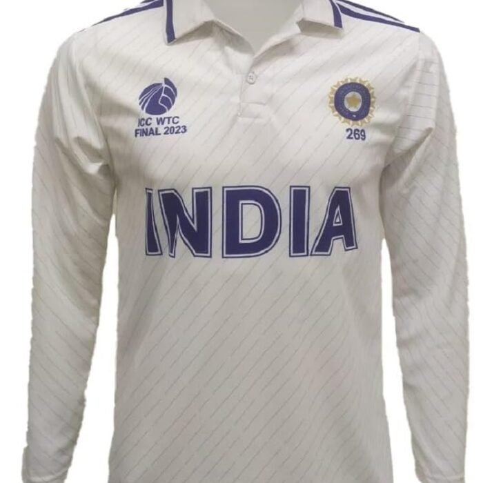 India Test Match (WTC) Jersey 2021-22 Full Sleeve (60 (Around 150 KG), VIRAT)
