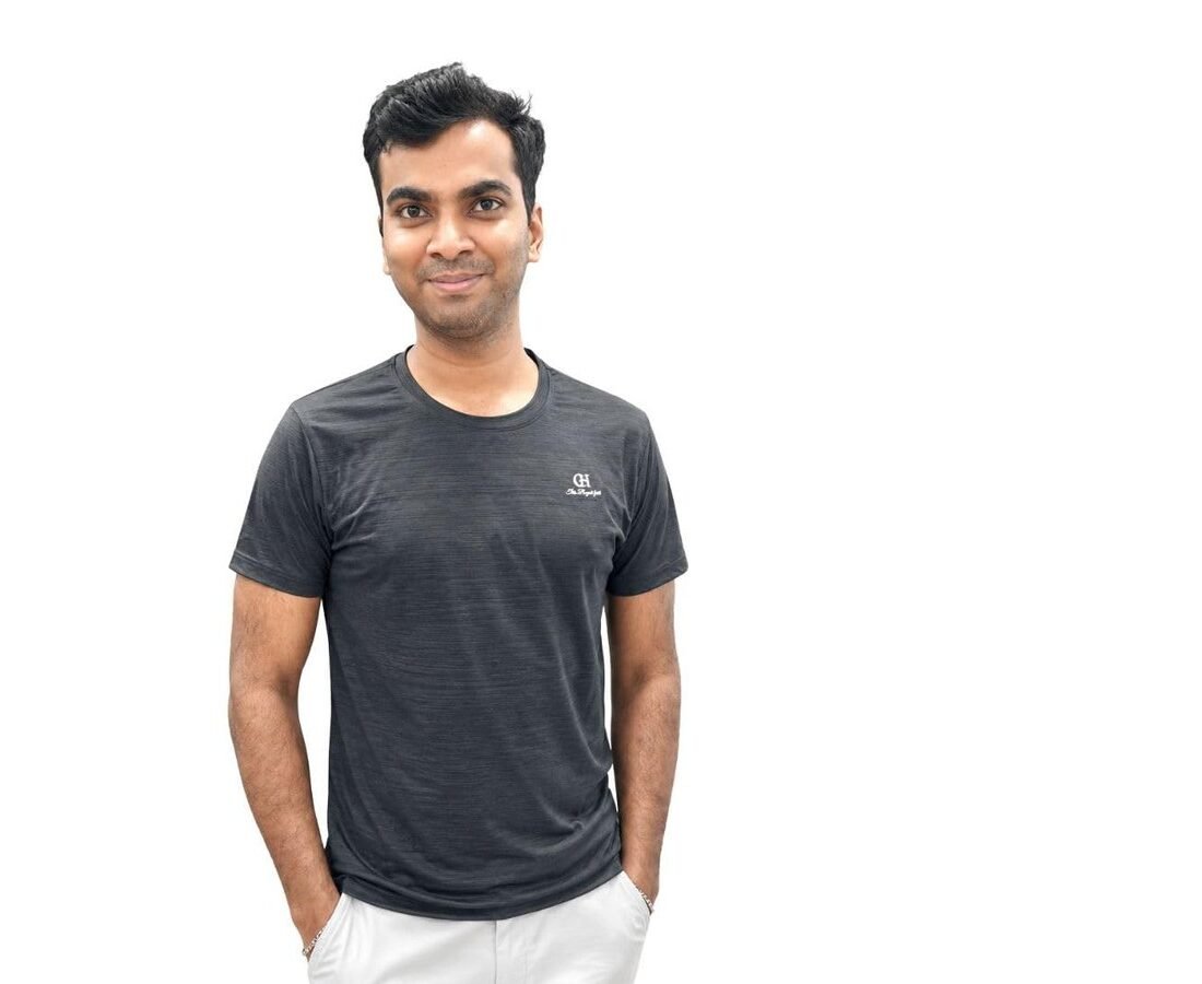 Snofall Gym T-Shirt for Men, Quick Dry, Breathable, Lightweight, Regular Fit, Round Neck, Half Sleeve, Sports Active Wear (in, Alpha, 2XL, Regular, Black)