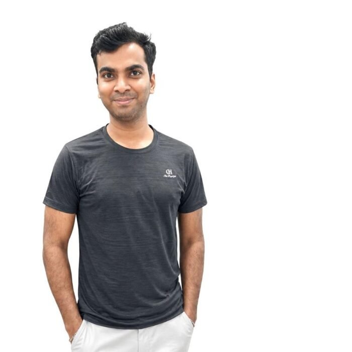 Snofall Gym T-Shirt for Men, Quick Dry, Breathable, Lightweight, Regular Fit, Round Neck, Half Sleeve, Sports Active Wear (in, Alpha, 2XL, Regular, Black)