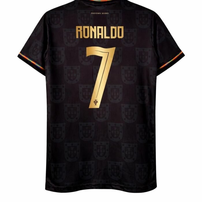 Portugal Black Special Edition Football Jersey, 2026 Season (in, Alpha, Regular, Black)