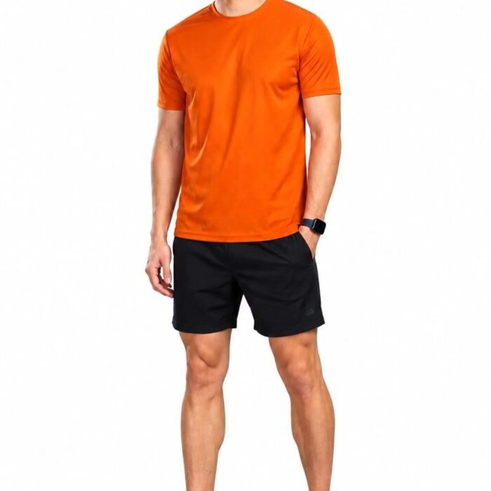 Men’s Orange Sporty T-Shirt