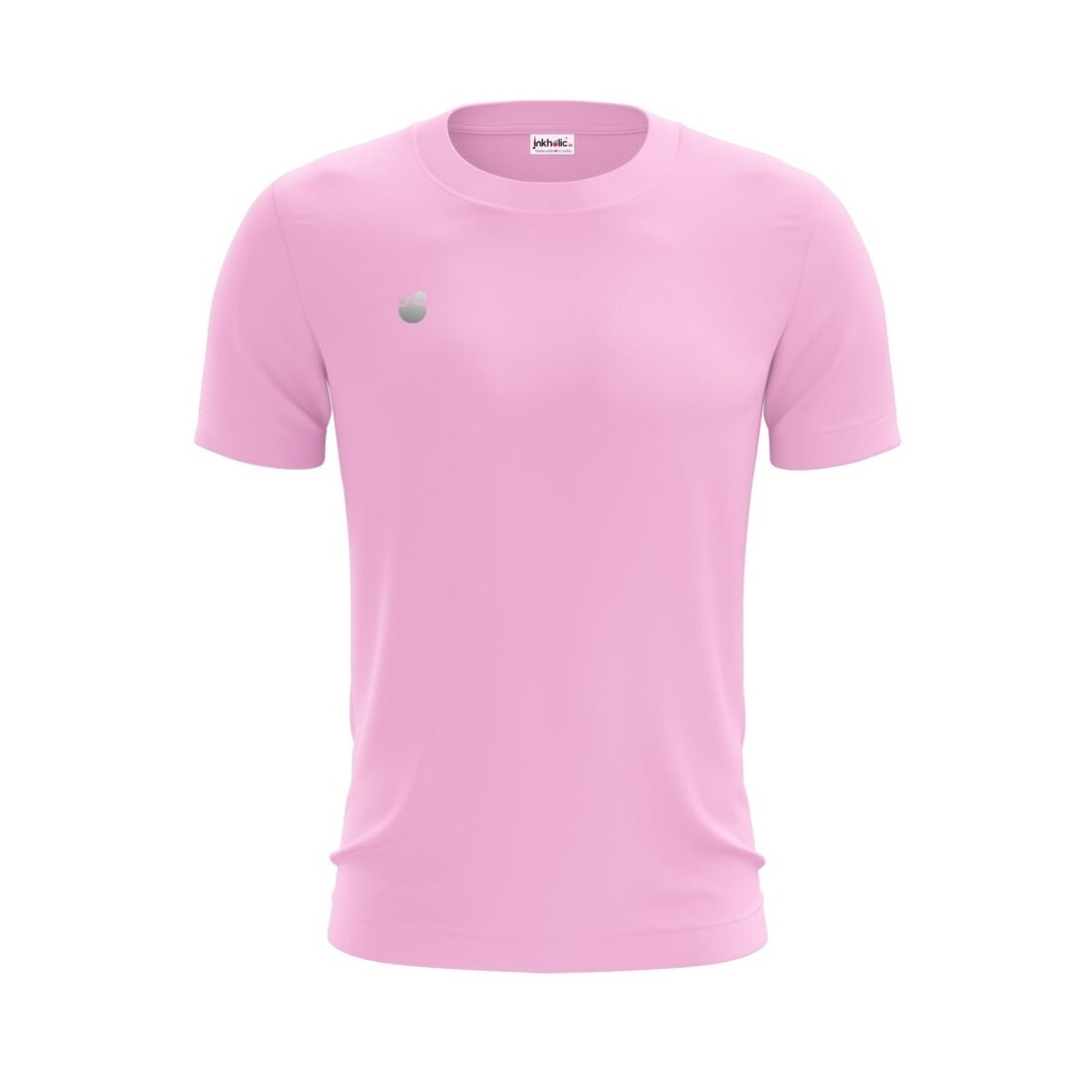 Plain Round Neck Sports Jersey (in, Alpha, Regular, Pink)