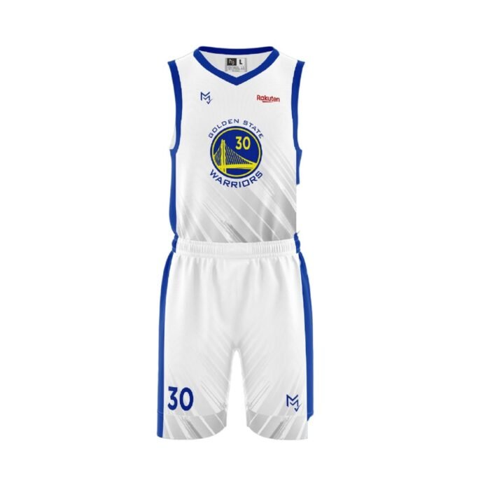 Sleeveless Print Basketball Jersey/Shirt with Shorts for Men/Women (38, White)