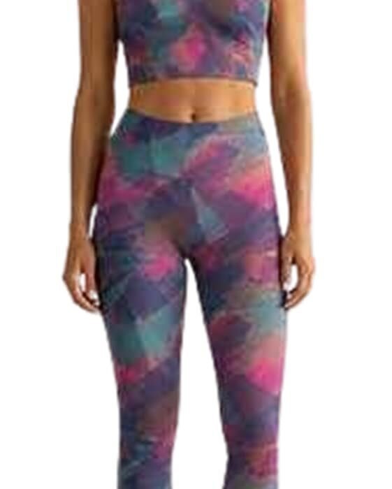 Women’s 2-Piece Cotton Activewear Set | Pure Cotton Printed Crop Top & Stretchable Leggings | Comfortable Gym, Yoga, Workout & Casual Sportswear Set for Women (Multicolor style 1)