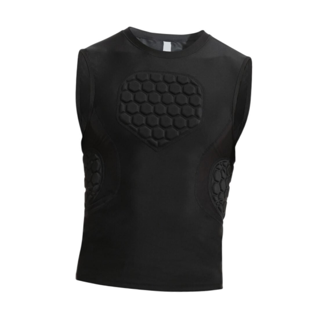 Mens Padded Compression Shirt Compression Vest for Basketball Rugby Softball XXL| Sports Equipment | Outdoor Sports Gear | Exercise Gear