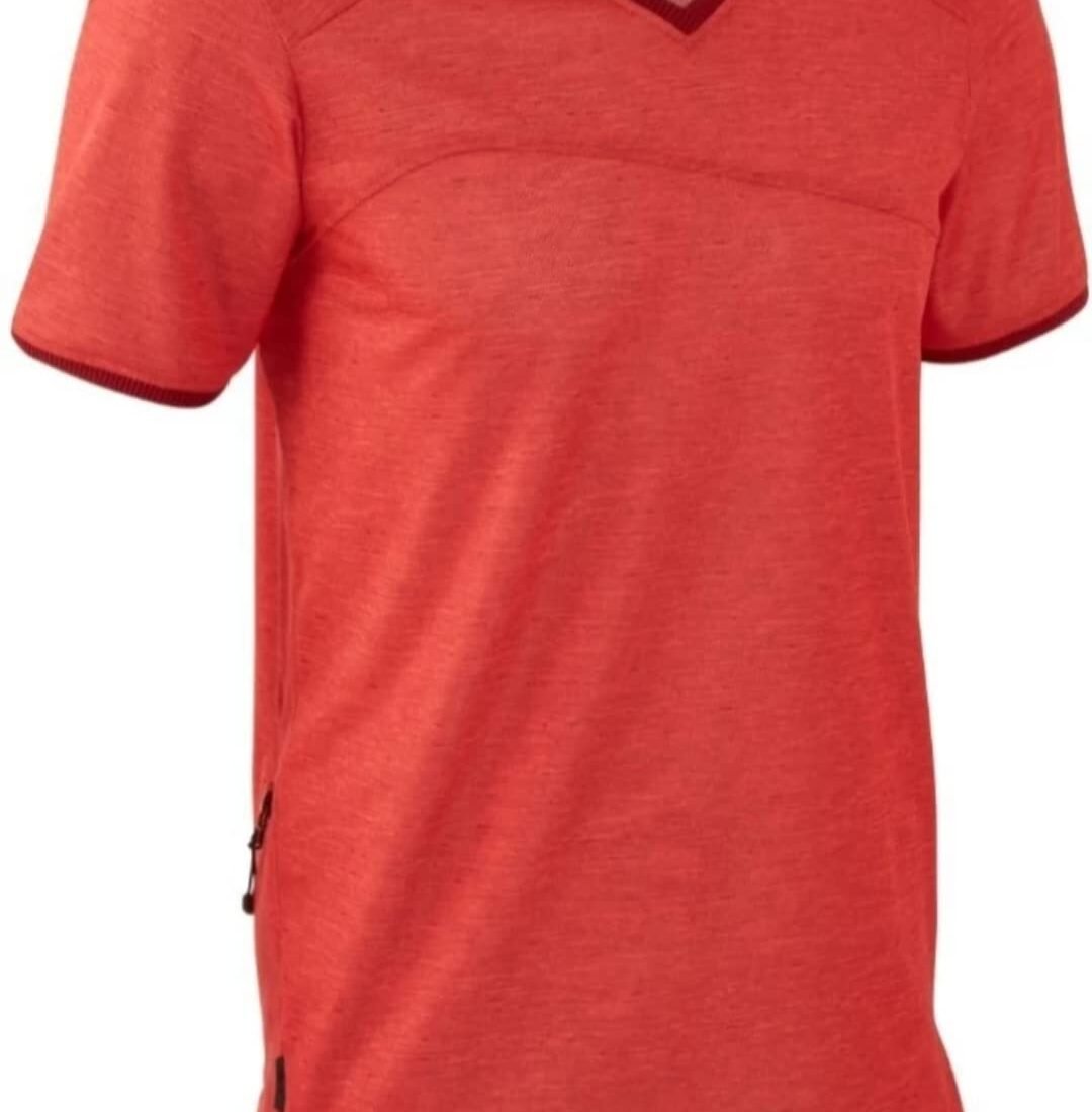 Street Studio Men's Short-Sleeved Mountain Cycling Jersey- Jersey - Rock Riders T-Shirt- Red Color (Size:Small)