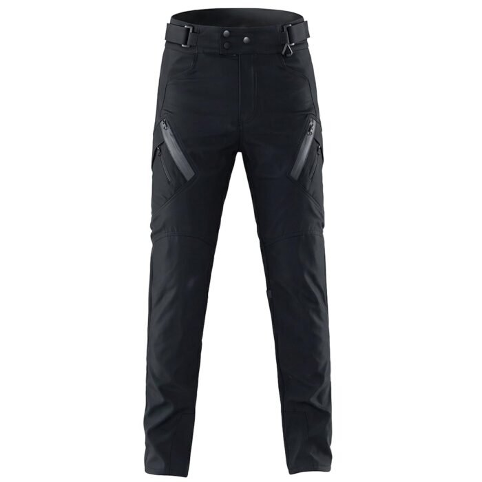 Motorcycle Pants Water Resistant Breathable Motocross Motorbike Dirt Bike Dual Sport Pants CE Armored Riding Pants, Black