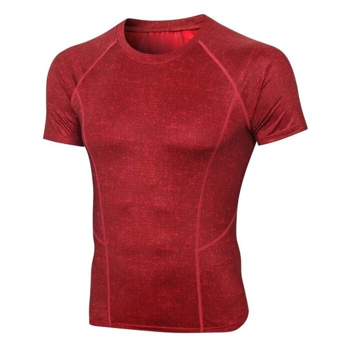 Generic Men Sport Shirts Short Sleeved T-Shirt O Neck Quick-Dry Performance Athletic Gym Running Workout Training Tees Casual Tops