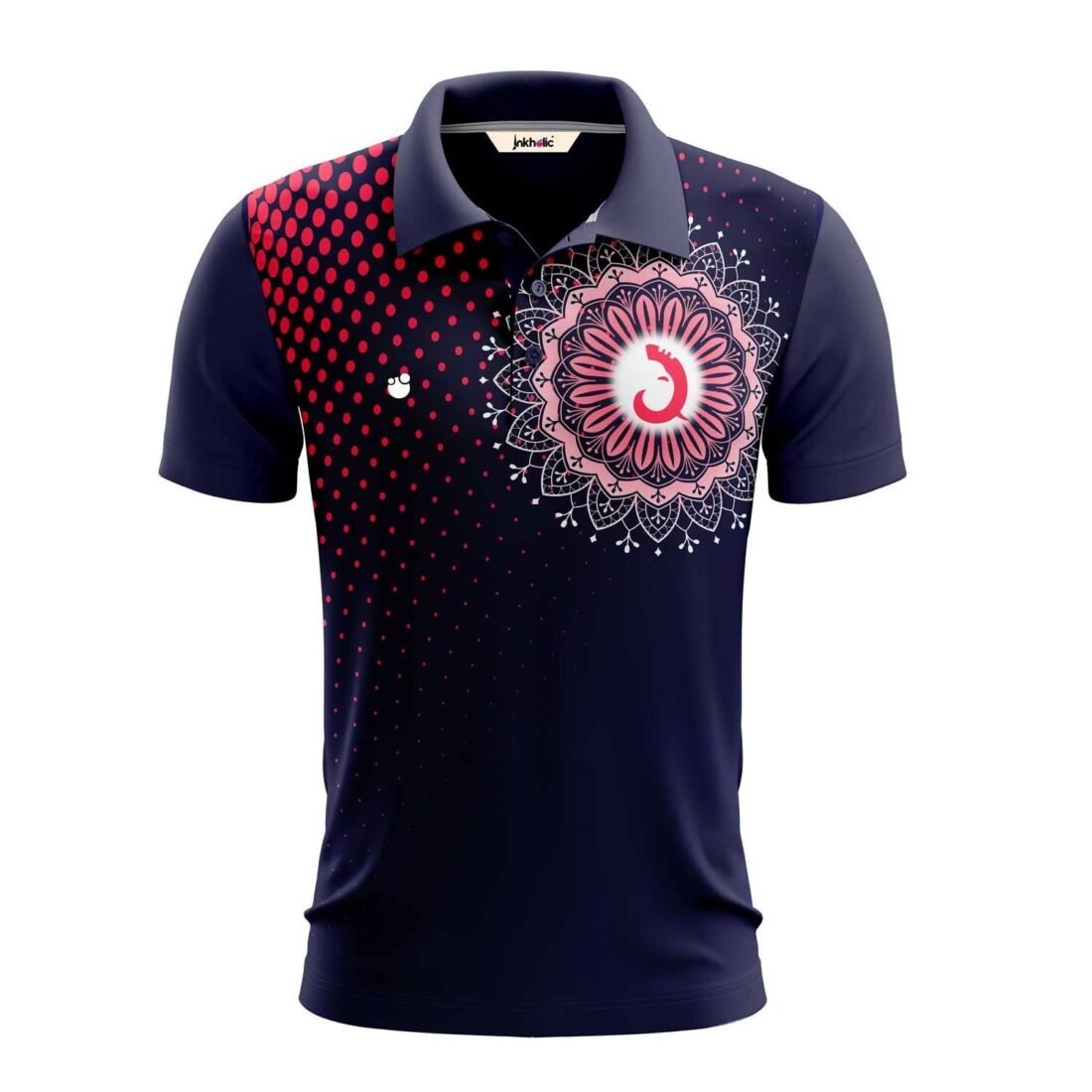 Ganpati Printed Sports Jersey l Collar Neck 100 (XX-Large) Multicolour