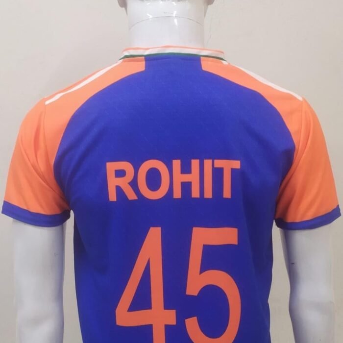 GENERIC India Orange 2019 W/C Jersey Half Sleeves (22 (for 2 Years), with Your Name & Number)