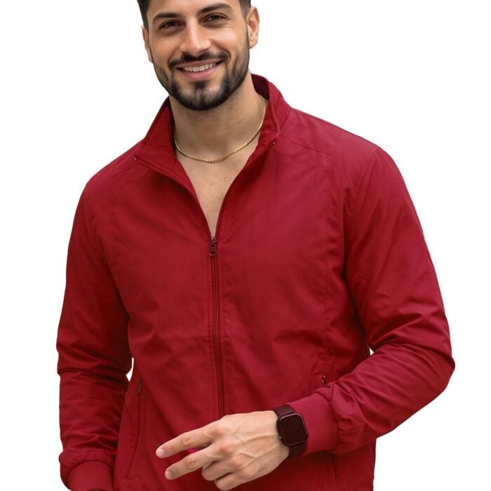 Men Lightweight Windcheater Zipper Jacket