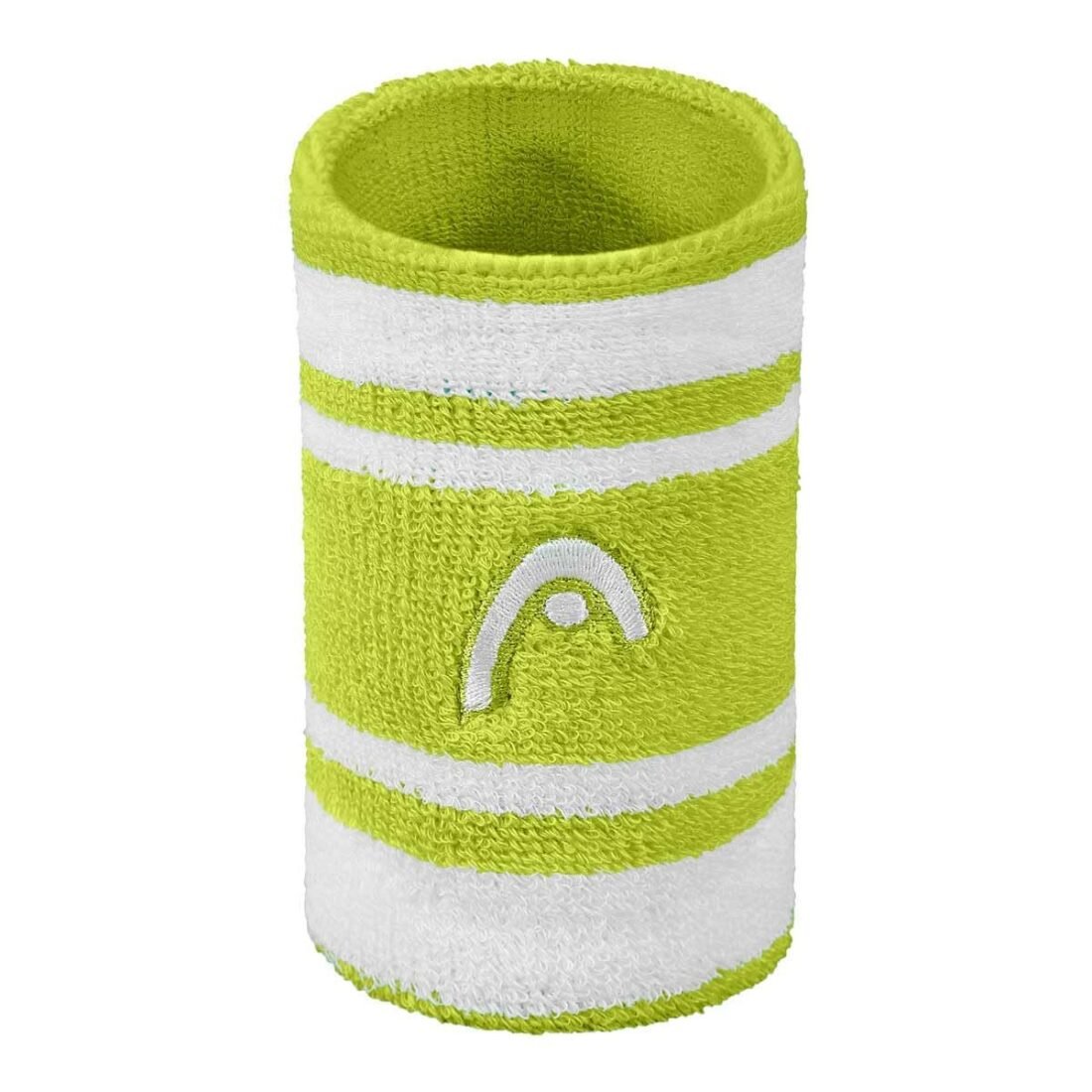 Striper Wristband | Color: Green/White | Size: 5" | Material: Cotton | for Men & Women | Moisture-Wicking Properties | Dry and Comfortable | Secure and Snug fit | Flexible