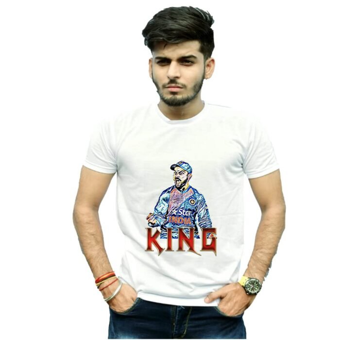 Cricketer Unisex Tshirt | Goat | Run Machine | King (40, Design 5)