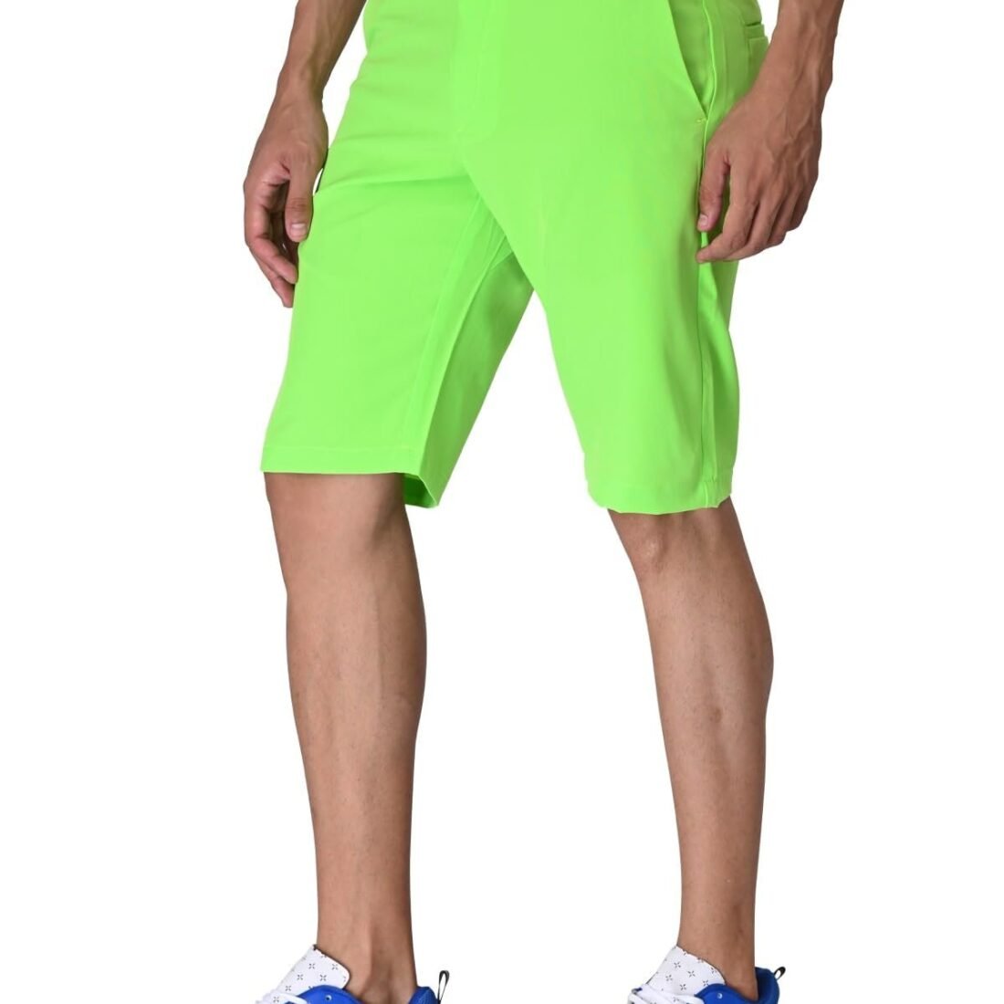 Men's Premium Golf Shorts (Flexi Waist) (in, Numeric, 30, Regular, Light Green)