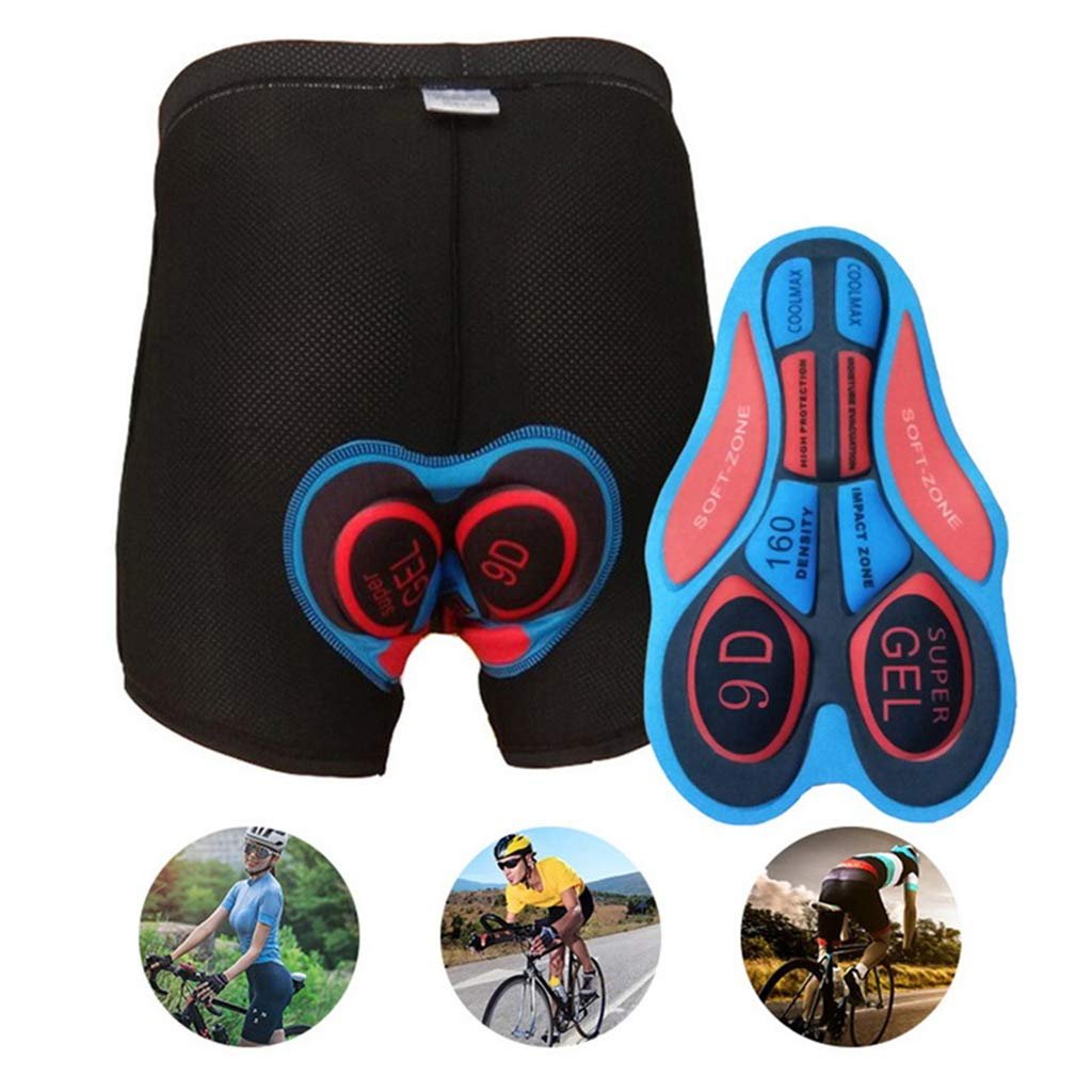 GlobalNiche® Bike Short Pants 3D Gel Pad Men Woman Cycling Underwear Tights Blue XL