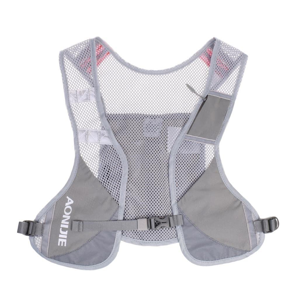 LOSA Piece Hydration Backpack Vest Running Cycling Vest Backpack Sports Hydration Water Bladder Bag Gray