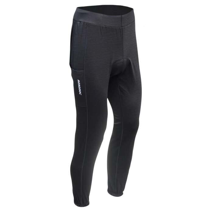 Aerodoc Men’s Black Cycling Bib and Non-Bib Pants - Comfortable, Durable, and Performance-Driven (in, Alpha, Ignite Black, Non-Bib Pants)