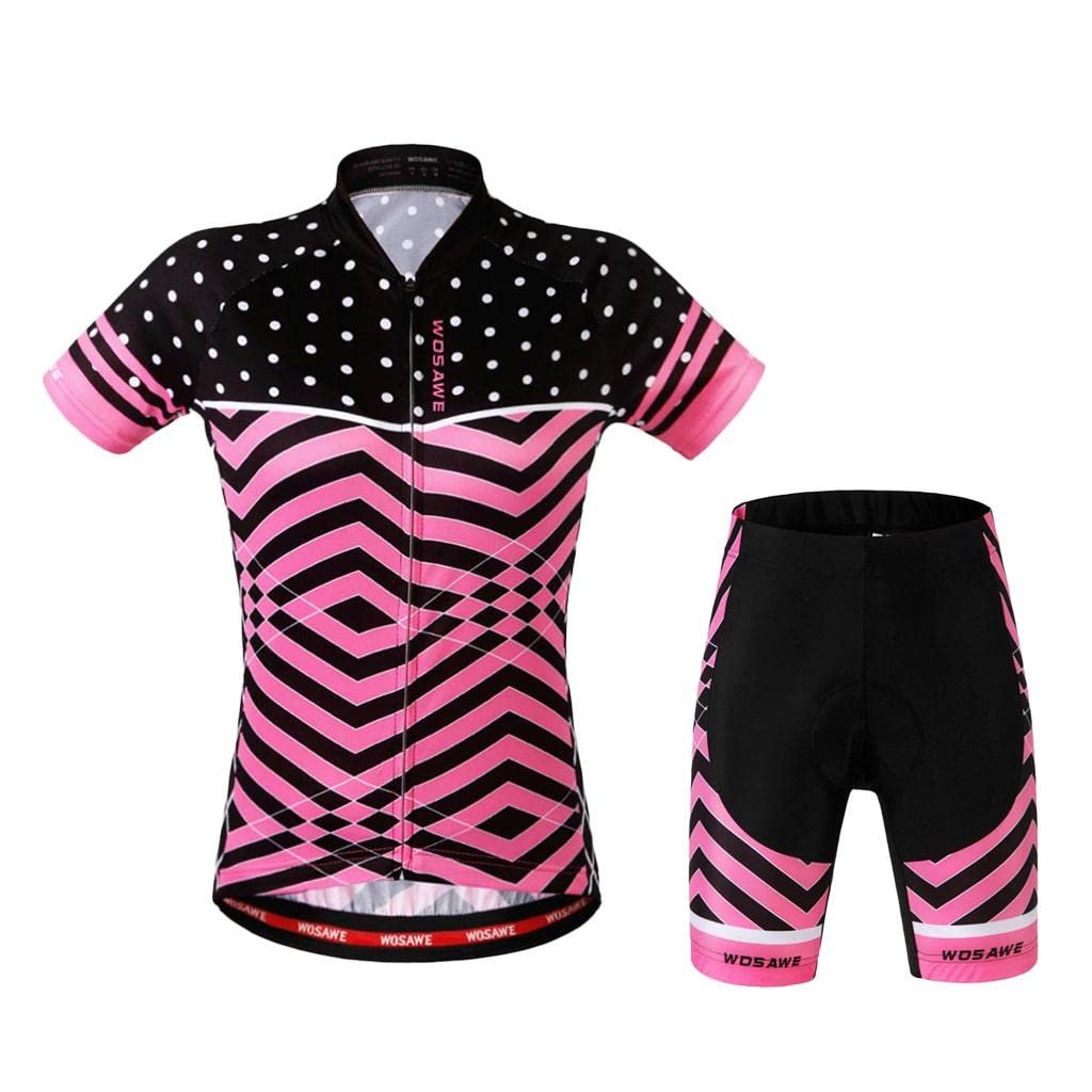 Worldcare® Women's Short Sleeve Cycling Jerseys Shirt Shorts Quick Dry Bike Top L | Cycling | Cycling Clothing | Jerseys