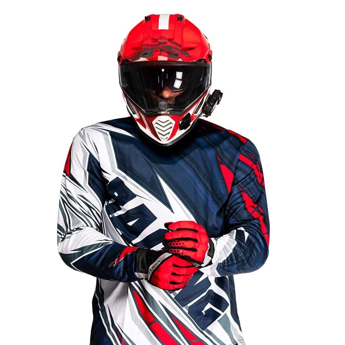 Boy's and Men's Full Sleeve Racing Primo Printed Biker Jersey | Lightweight Riding Sports T-Shirt | Comfortable, Stretchable Riding Suit for Bikers (Multicolour, S Size)