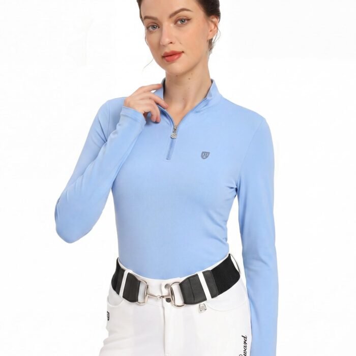 Women's Equestrian Riding Shirt, Horse Riding Top UPF 50+