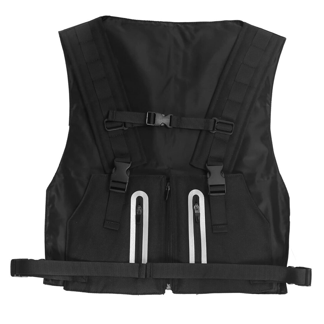 Generic Cycling Waistcoat, Running Reflective Vest Adjustable Cycling Waistcoat Reflective Waistcoat for Outdoors for Cycling(black)'