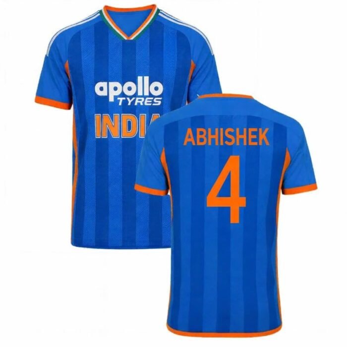 India T20 Jersey 2026 Abhishek New Tshirt (Kids, Boys, Men)(X-Large 42)