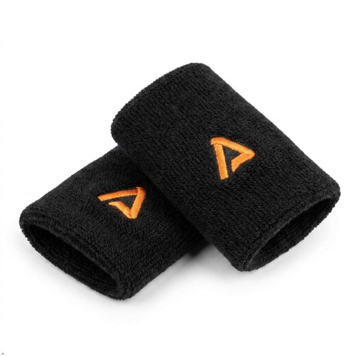 3 Inches Black Pack of 2 Wristbands