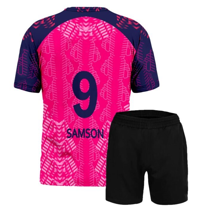 Sports India IPL Cricket Team T Shirt Jersey for (Kid's, Boy's & Mens) L708 8048_9003 Rajasthan RR Samson 9 (28, RA_AS_IP24)