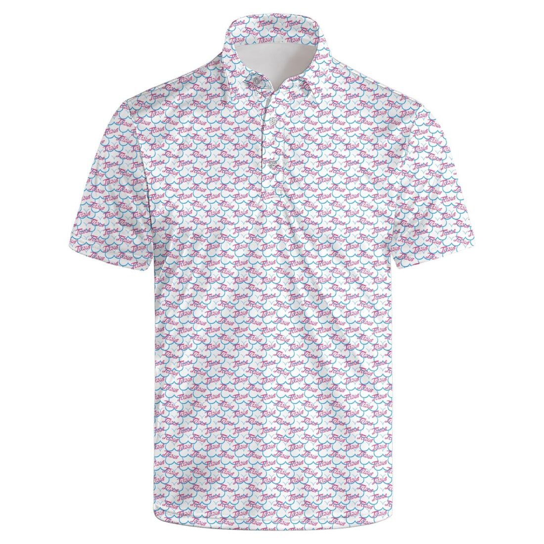 Mens Golf Shirts Golf Polo Shirts for Men Short Sleeve Polo Shirts Golf Gifts, Whitet, Large